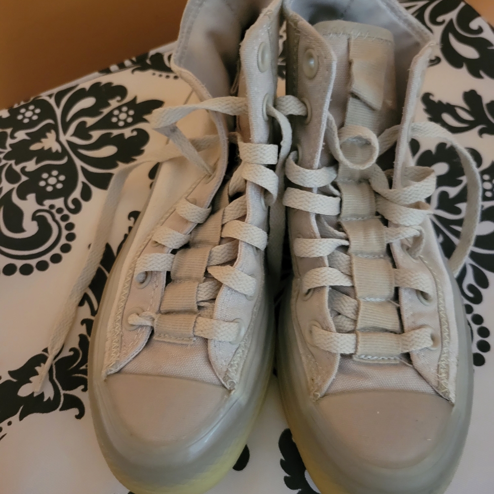 Converse Kids Sneakers - Tan and Gray